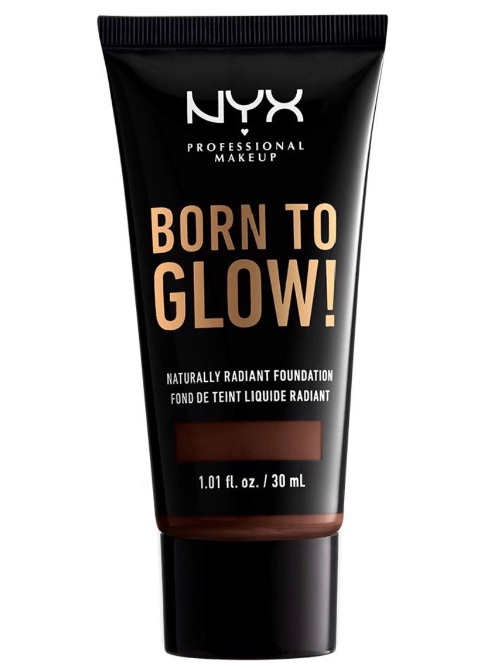 NEW NYX Born to Glow Naturally Radiant Foundation - Deep Espresso Shade